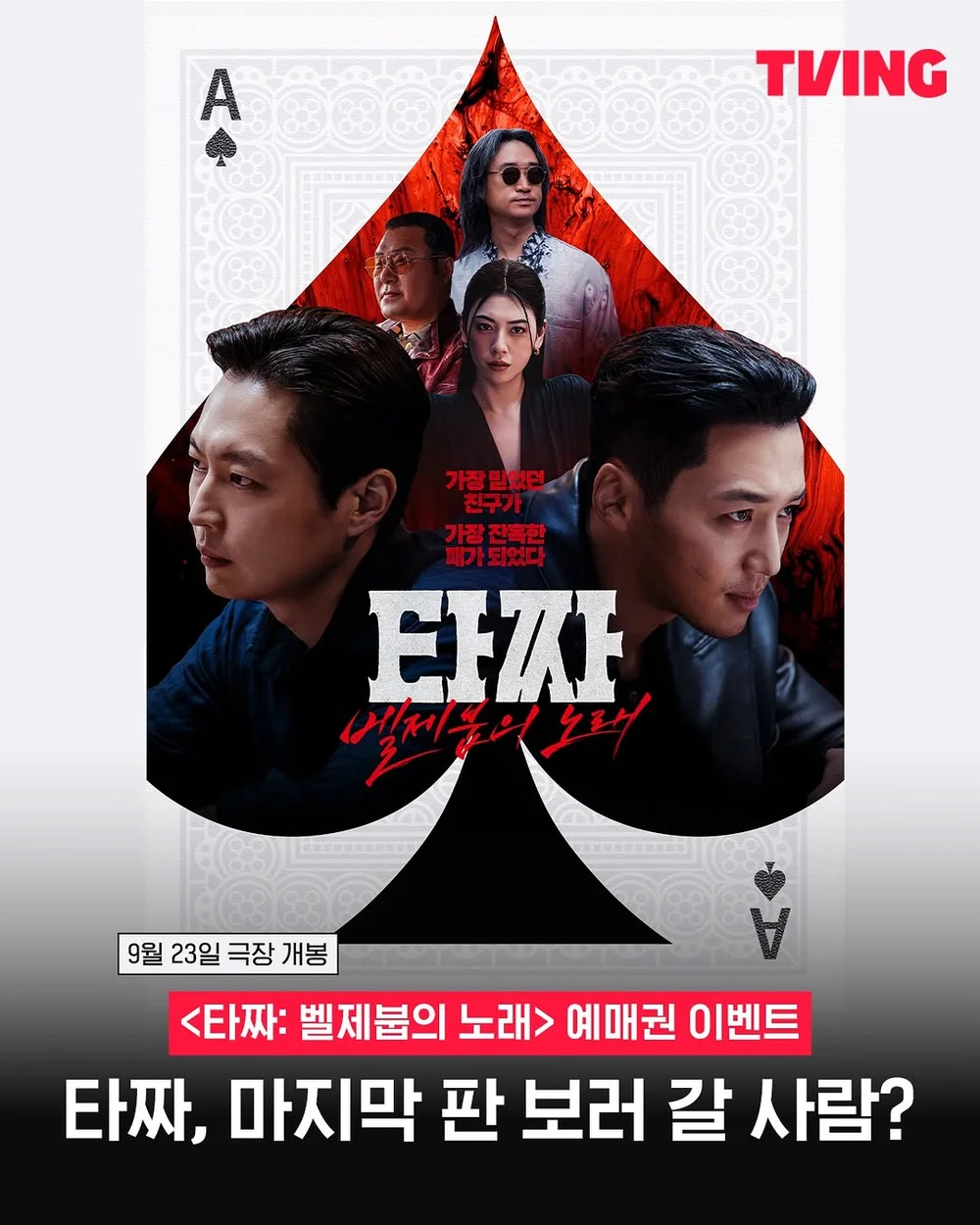 [티빙] 타짜, 마지막 판 보러 갈 사람? 행사 이미지